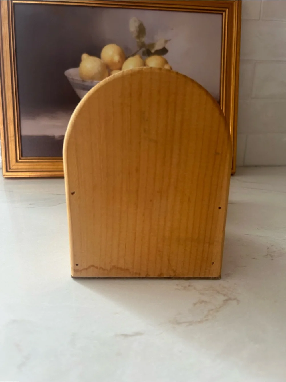 Vintage Wooden Heart Cutout Storage Caddy Primitive Country Cottage Decor